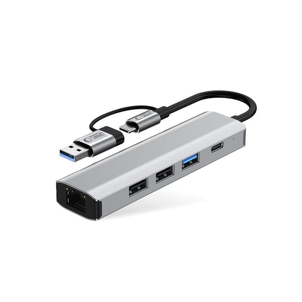 Tech-Protect 5in1 USB-C/USB-A Hub - USB-C / USB 3.0/2.0 / RJ45