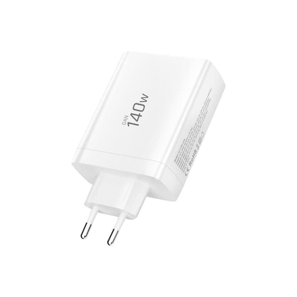 Tech-Protect 140W Väggladdare PD QC3.0 USB-C/USB-A Vit