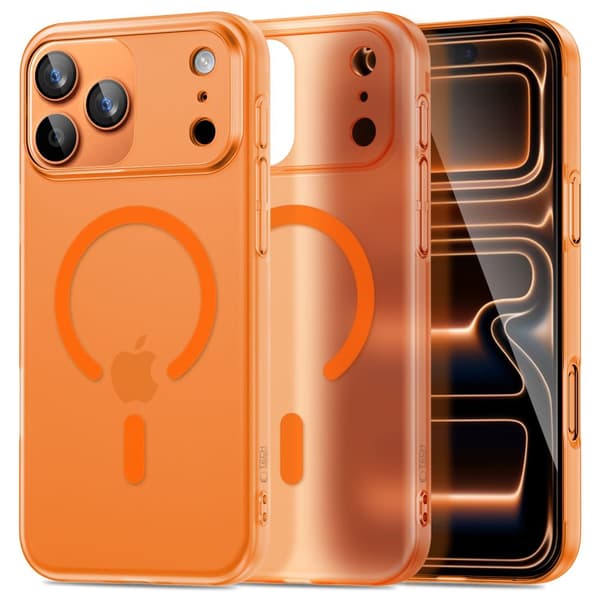 Tech-Protect iPhone 17 Pro Max Skal MagSafe MagSlim Cosmic Orange