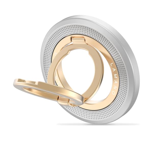 Tech-Protect Magnetisk MagSafe Ringhållare Lamano Grå / Guld