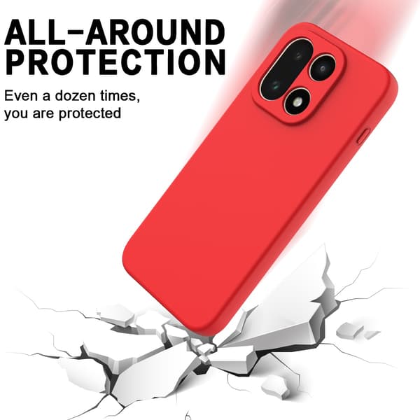 OnePlus 15 Skal Liquid Silikon Röd