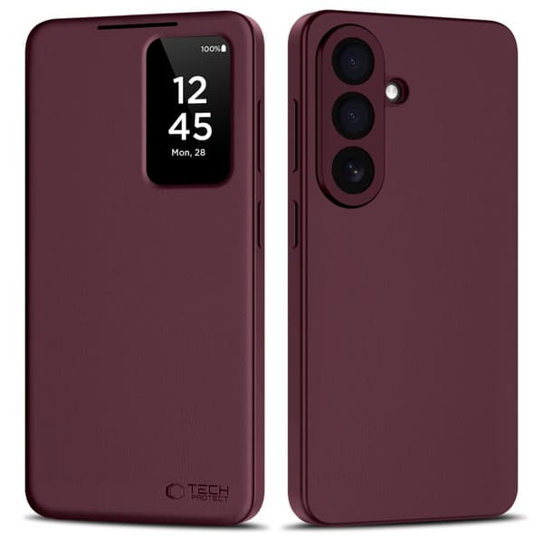 Tech-Protect Galaxy S26 Fodral Smart Wallet Mulberry