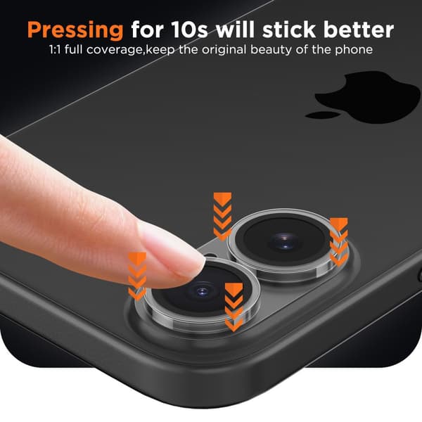 Tech-Protect iPhone 17 Linsskydd CamFull Fit+ Transparent