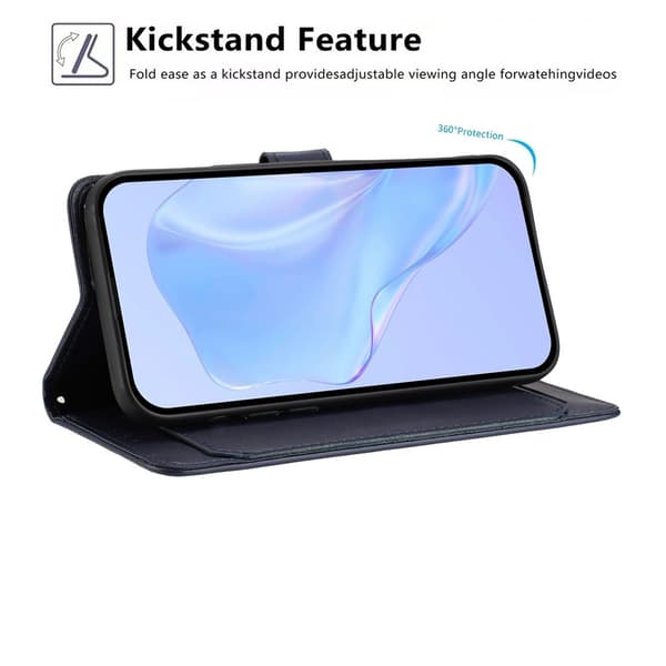 Honor 400 Lite Plånboksfodral Läder Blå