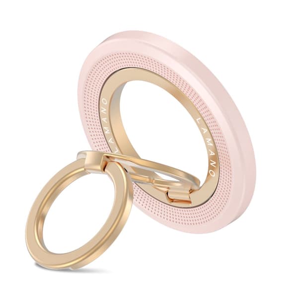 Tech-Protect Magnetisk MagSafe Ringhållare Lamano Rosa / Guld