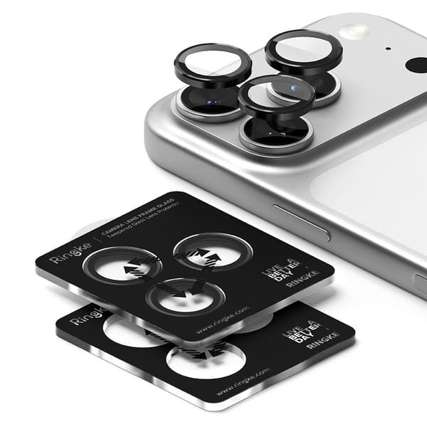 Ringke iPhone 17 Pro / 17 Pro Max 2-PACK Linsskydd Svart