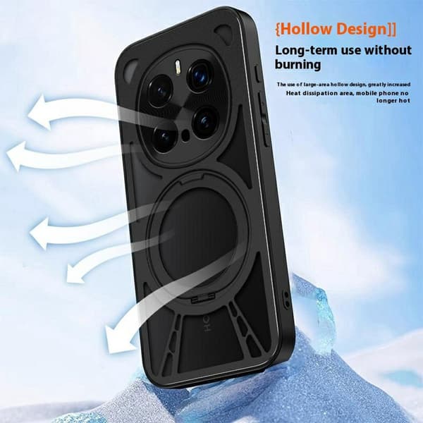 Honor Magic7 Pro Skal MagSafe Kickstand Hollow Svart