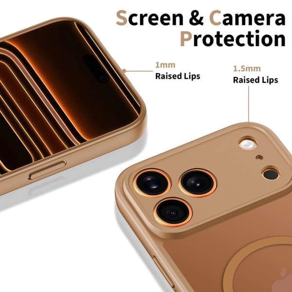 Tech-Protect iPhone 17 Pro Skal MagSafe BasicMag Matte Brown