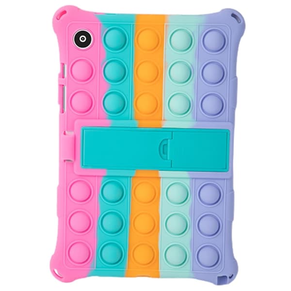 Galaxy Tab A8 10.5 Skal Pop It Fidget Kickstand Multicolor