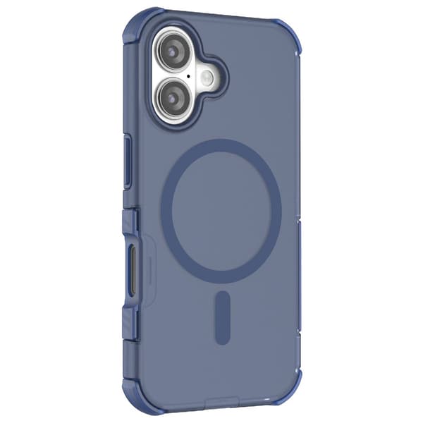 iPhone 16 Skal MagSafe Shockproof Hybrid Blå