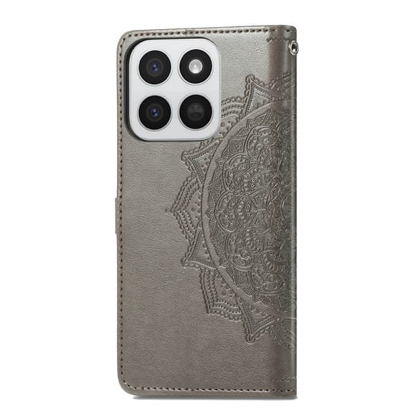 Honor 400 Smart Fodral Mandala Läder Grå