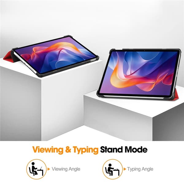 Xiaomi Redmi Pad 2 Fodral Tri-Fold Röd