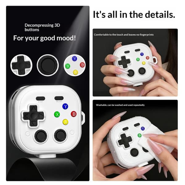 Samsung Galaxy Buds 4 / 4 Pro Skal Game Console Grå