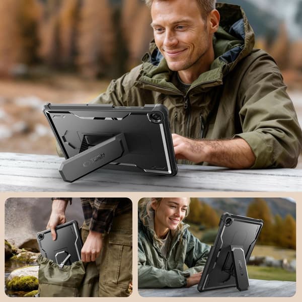 Tech-Protect Galaxy Tab A11 Plus/A9 Plus 2-SET Skal Kevlar Pro Svart
