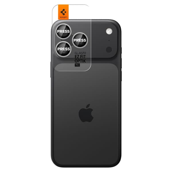 Spigen iPhone 17 Pro/Pro Max/16 Pro/Pro Max 2-PACK Linsskydd GLAS.tR "Ez Fit"