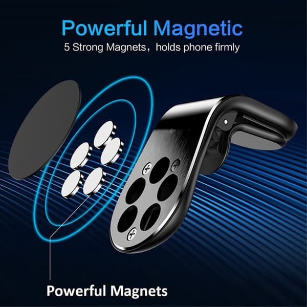 Magnetisk Mobilhållare För Ventil Silver