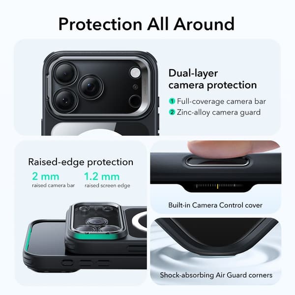 ESR iPhone 17 Pro Max Skal MagSafe Classic Kickstand