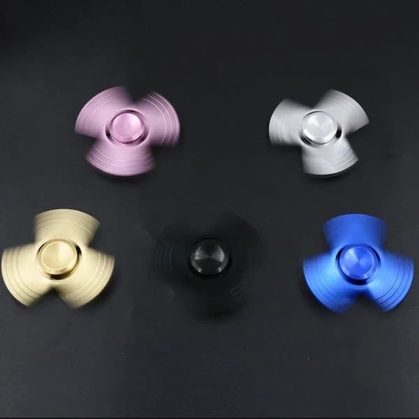Fidget Spinner Trio Metal - Svart/Guld