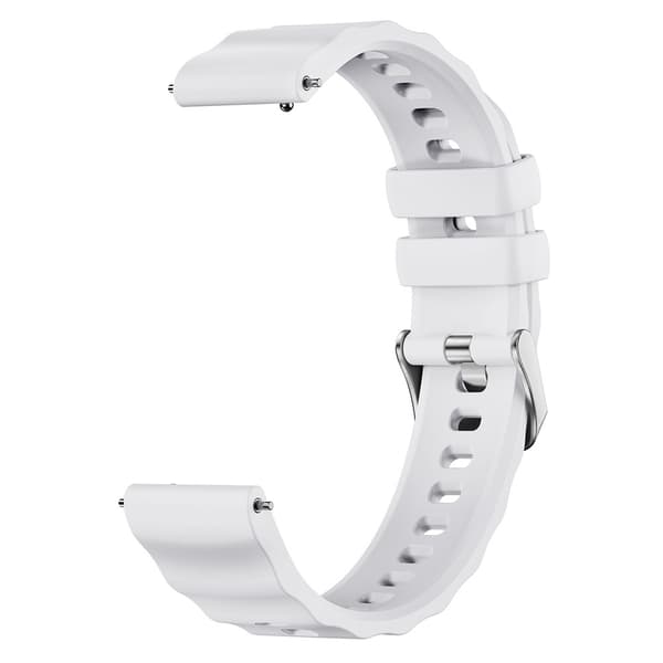 Klockarmband 18 mm Quick Release Wave Silikon Vit