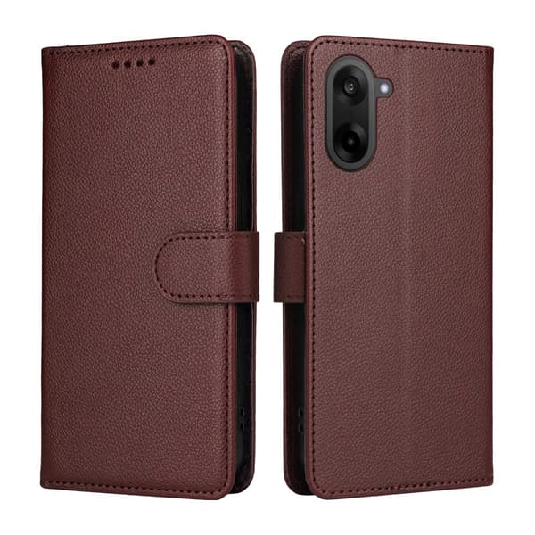 OnePlus Nord CE5 Plånboksfodral Läder Brun