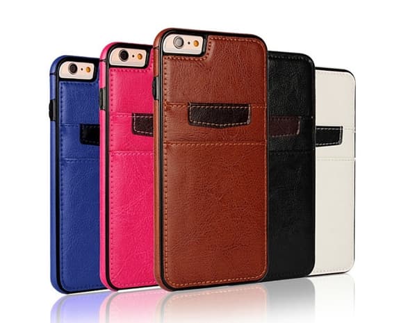 iPhone 7/8 Plus Skal Med Korthållare - Rosa