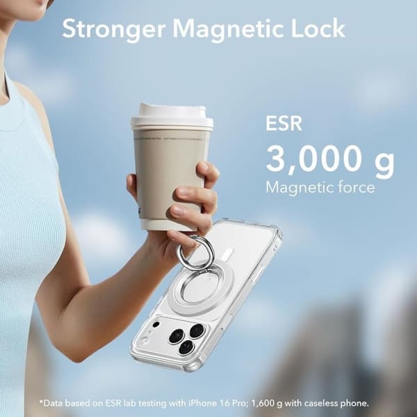 ESR Magnetisk MagSafe Ringhållare 360 HaloLock Vit