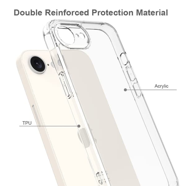 iPhone 17e / 16e Skal TPU / Akryl Transparent