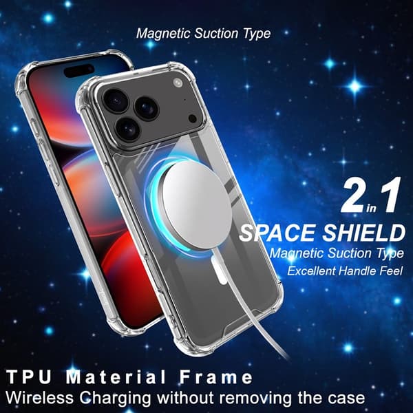 IMAK iPhone 17 Pro Max Skal MagSafe Shockproof Transparent