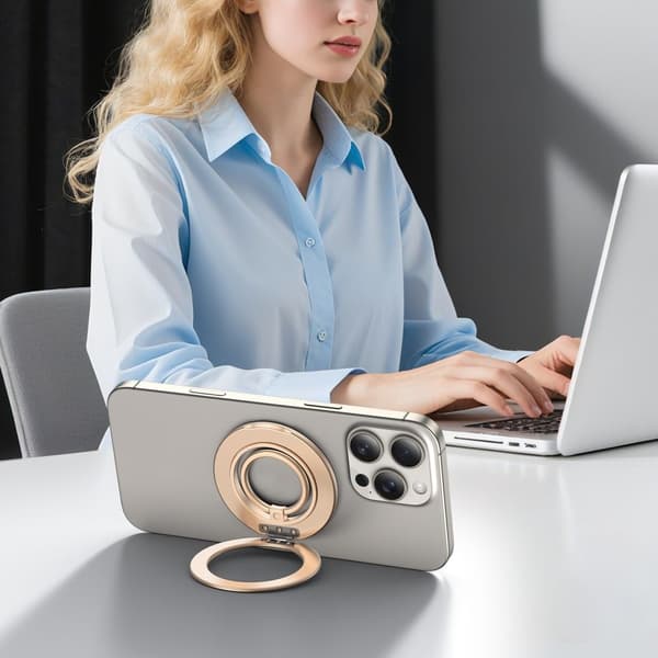 Tech-Protect Magnetisk MagSafe Ringhållare Satin Guld