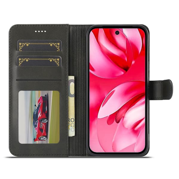 LC.IMEEKE Google Pixel 10a Fodral Läder Svart