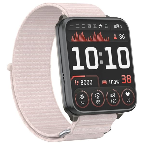 Garmin Venu X1 Armband Nylon Loop Ljus Rosa