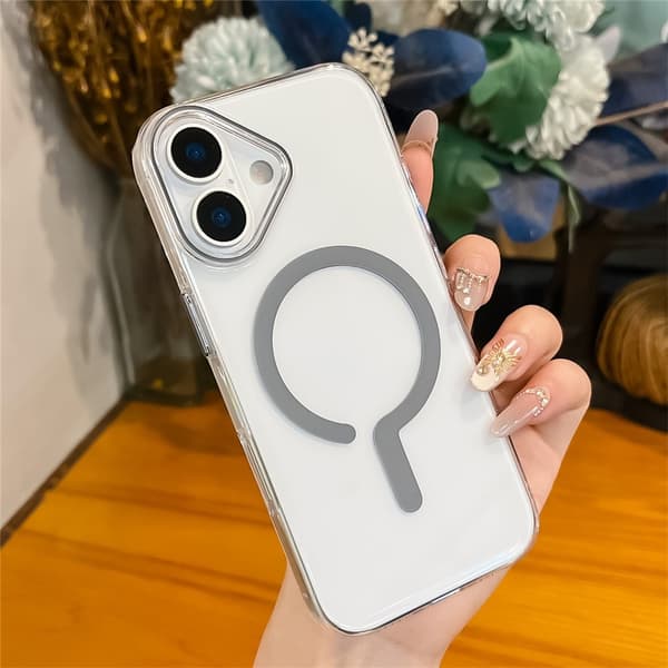 iPhone 17 Skal MagSafe Transparent / Grå