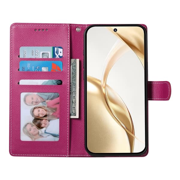 Samsung Galaxy S26 Ultra Plånboksfodral Läder Rosa