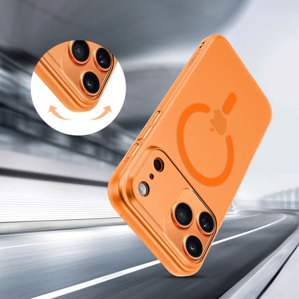 Tech-Protect iPhone 17 Pro Skal MagSafe MagSlim Cosmic Orange