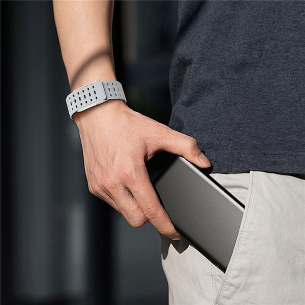 Whoop MG Klockarmband Silikon Ljus Grå