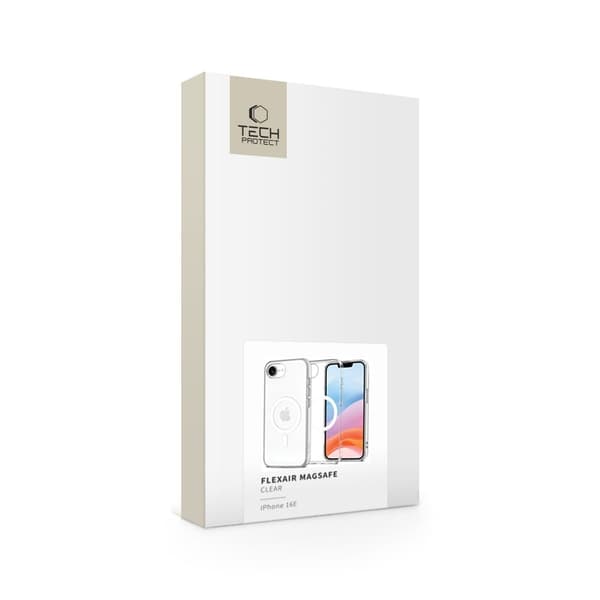 Tech-Protect iPhone 17e / 16e Skal MagSafe FlexAir Transparent