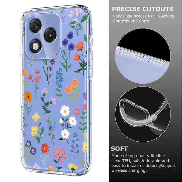 Honor 400 Lite Skal Med Tryck Blommor