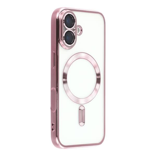 iPhone 17 Skal MagSafe Electroplated TPU Rosa