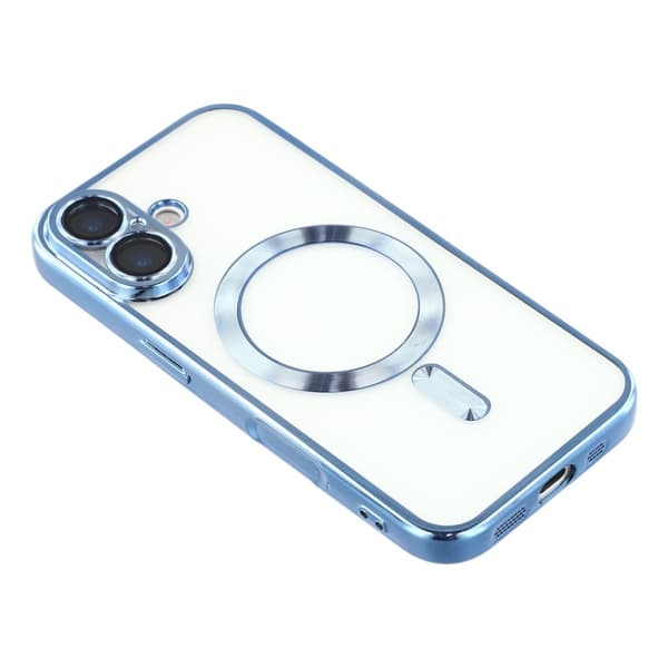 iPhone 17 Skal MagSafe Electroplated TPU Blå