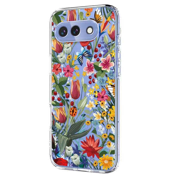 Google Pixel 10a Skal Med Tryck Blommor