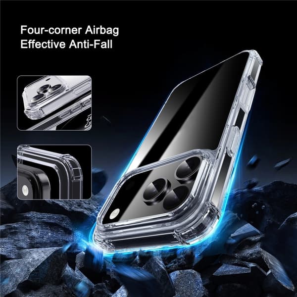 IPAKY iPhone 17 Pro Max Skal Shockproof Transparent