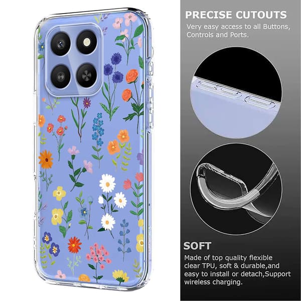 Honor 400 Smart Skal Med Tryck Blommor