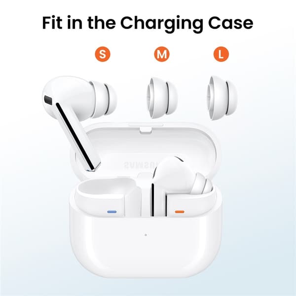 AHASTYLE 3-PACK Öronpluggar För Galaxy Buds 3 Pro Vit