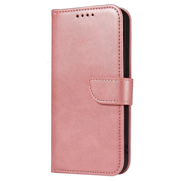 iPhone 13 Pro Max Plånboksfodral Läder Roséguld