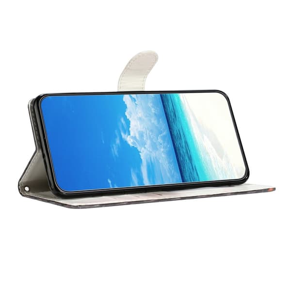 Honor 400 Lite Fodral Med Tryck Blå Marmor