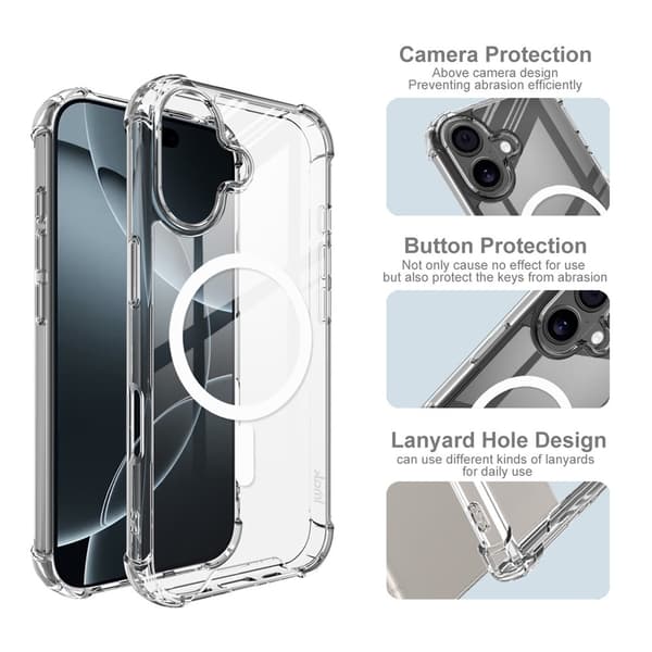 IMAK iPhone 17 Skal MagSafe Shockproof Transparent