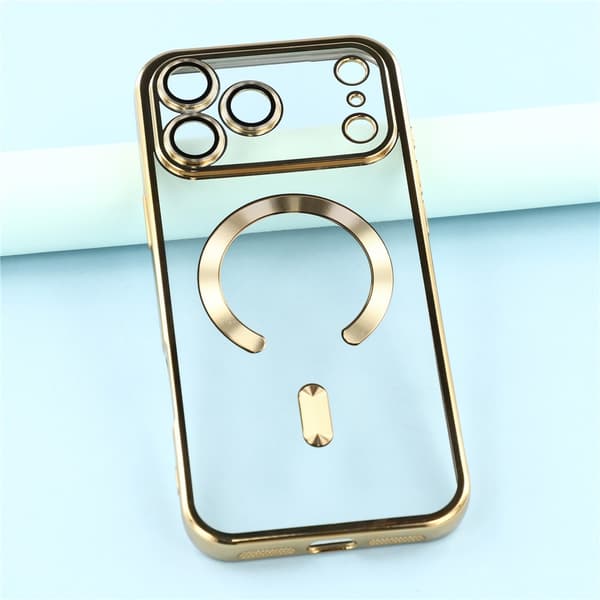 iPhone 17 Pro Max Skal MagSafe Electroplated TPU Guld
