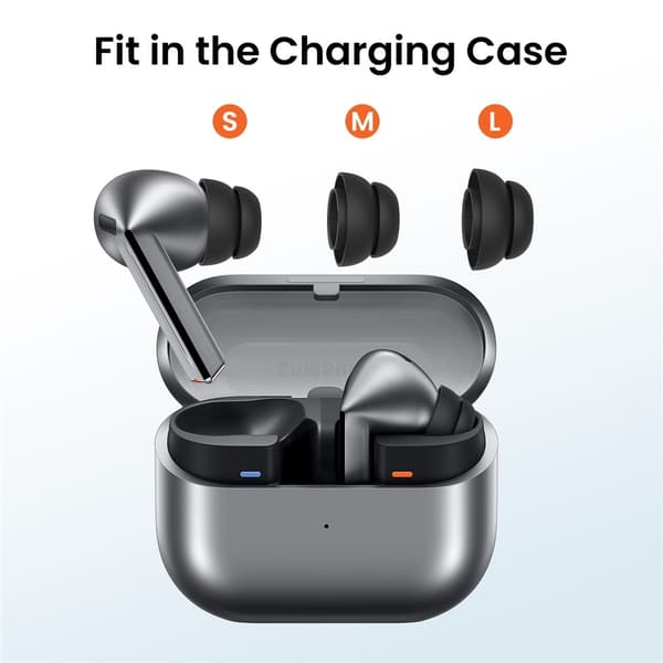 AHASTYLE 3-PACK Öronpluggar För Galaxy Buds 3 Pro Svart