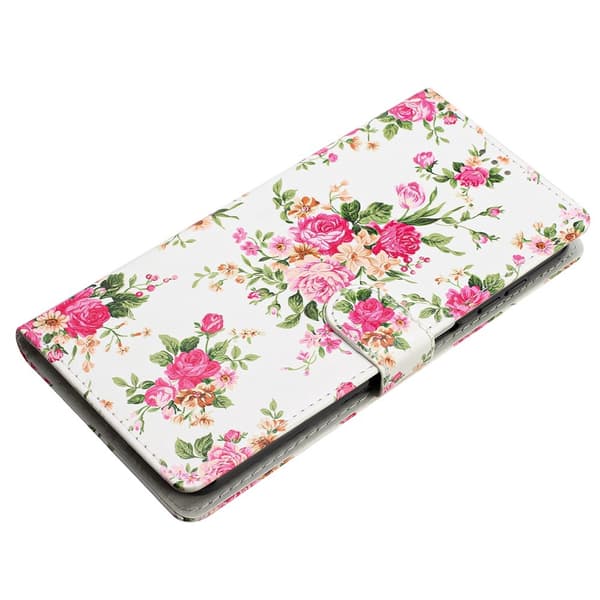 Honor Magic7 Pro Fodral Med Tryck Rosa Blommor