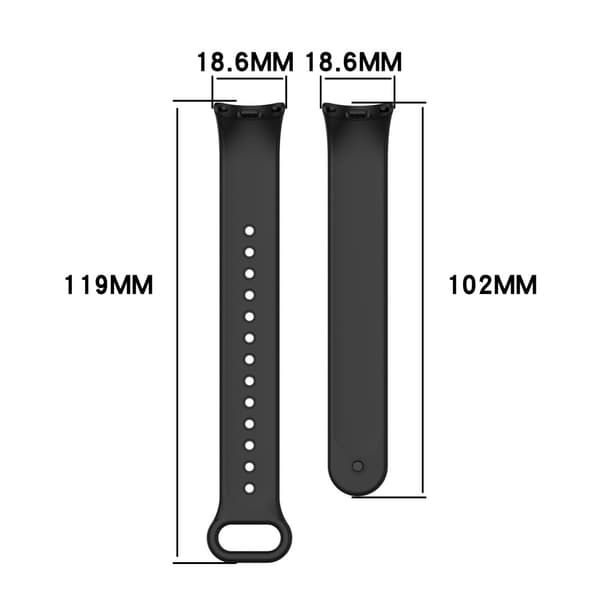Xiaomi Smart Band 10/9/8 Armband Solid Silikon Vit